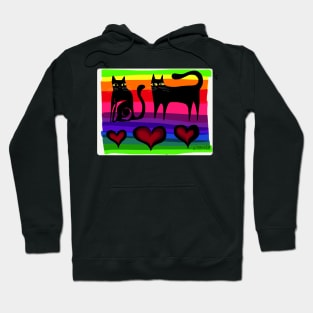 colourful cats paper 53 Hoodie